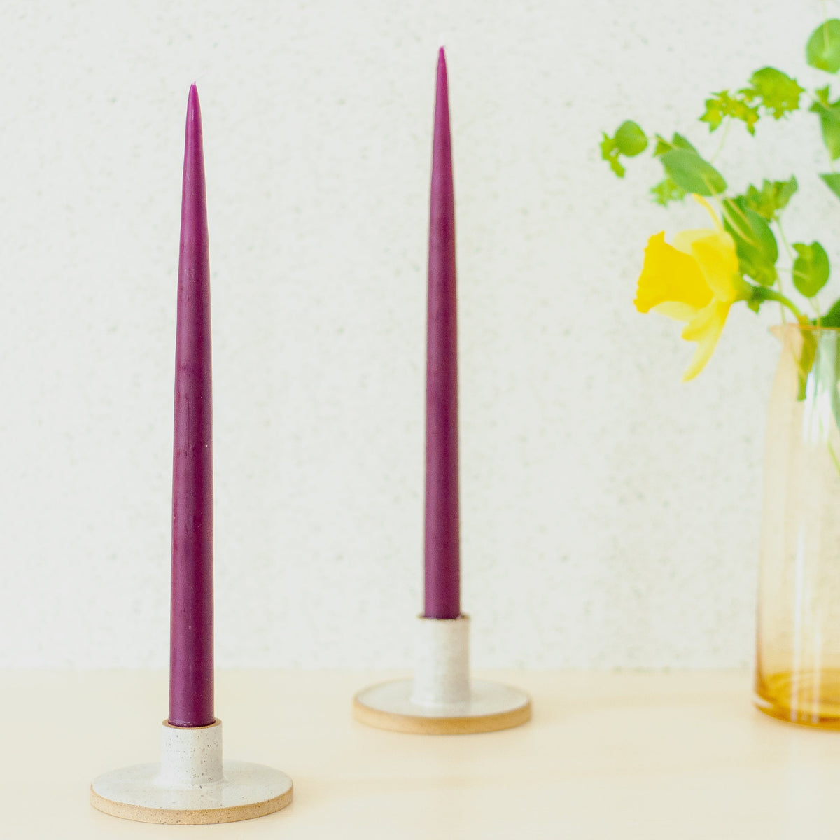 13" Dripless Taper Candles, Set of 2